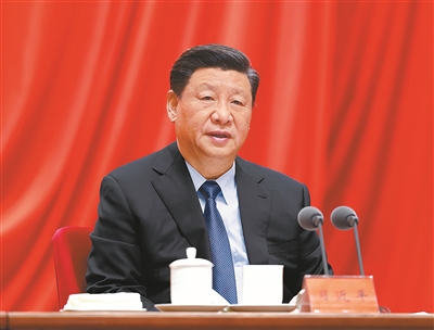 2月20日，黨史學(xué)習(xí)教育動(dòng)員大會(huì)在北京召開(kāi)。中共中央總書(shū)記、國(guó)家主席、中央軍委主席習(xí)近平出席會(huì)議并發(fā)表重要講話。新華社記者 黃敬文 攝