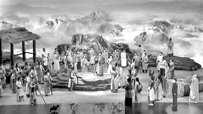 圖為劇中大禹治水的場(chǎng)景（視頻截圖）
